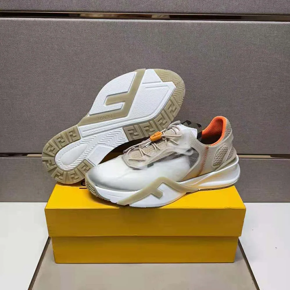 Fendi Flow Beige Nylon Low for Men in tops