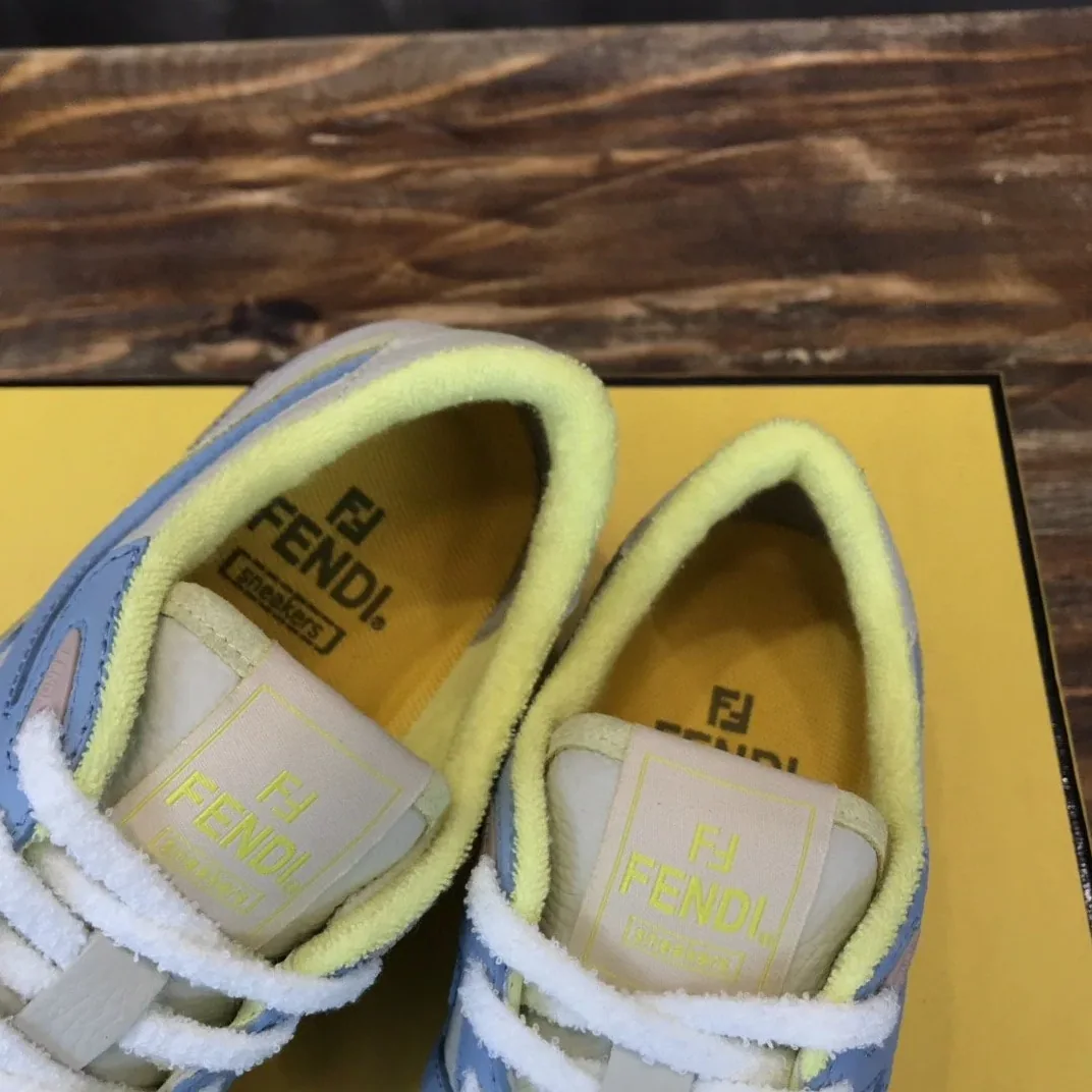 Fendi Match Low Tops Sneakers Yellow 7E1493AI1NF1H1F