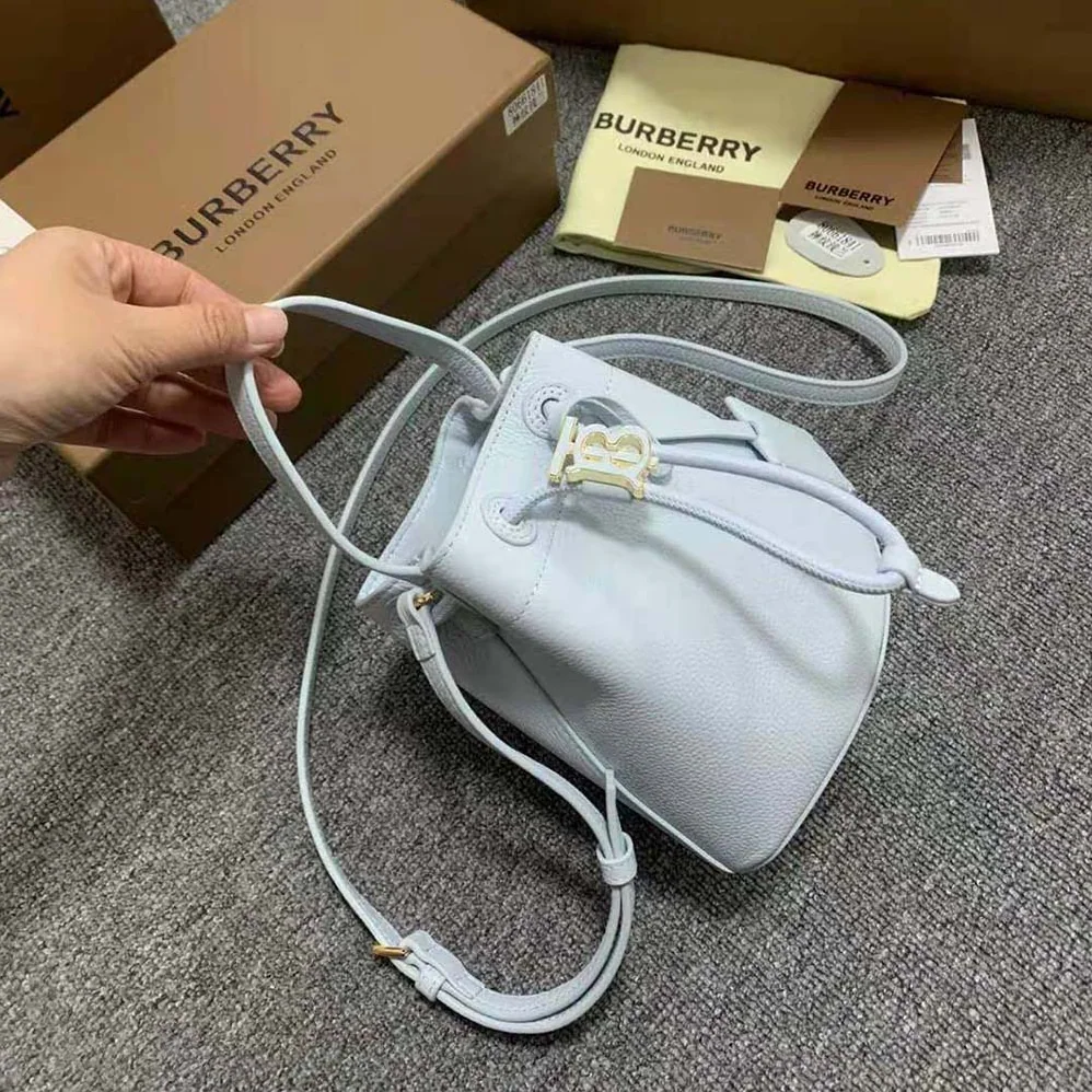 Burberry Mini TB Bucket Bag with the Thomas Burberry Monogram for Women Burberry Mini TB Bucket Bag with the Thomas Burberry Monogram for Women