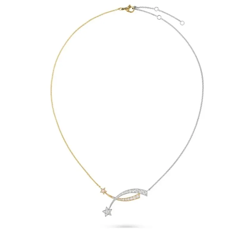 Chanel Etoile Filante Necklace Silver in Gold Hardware