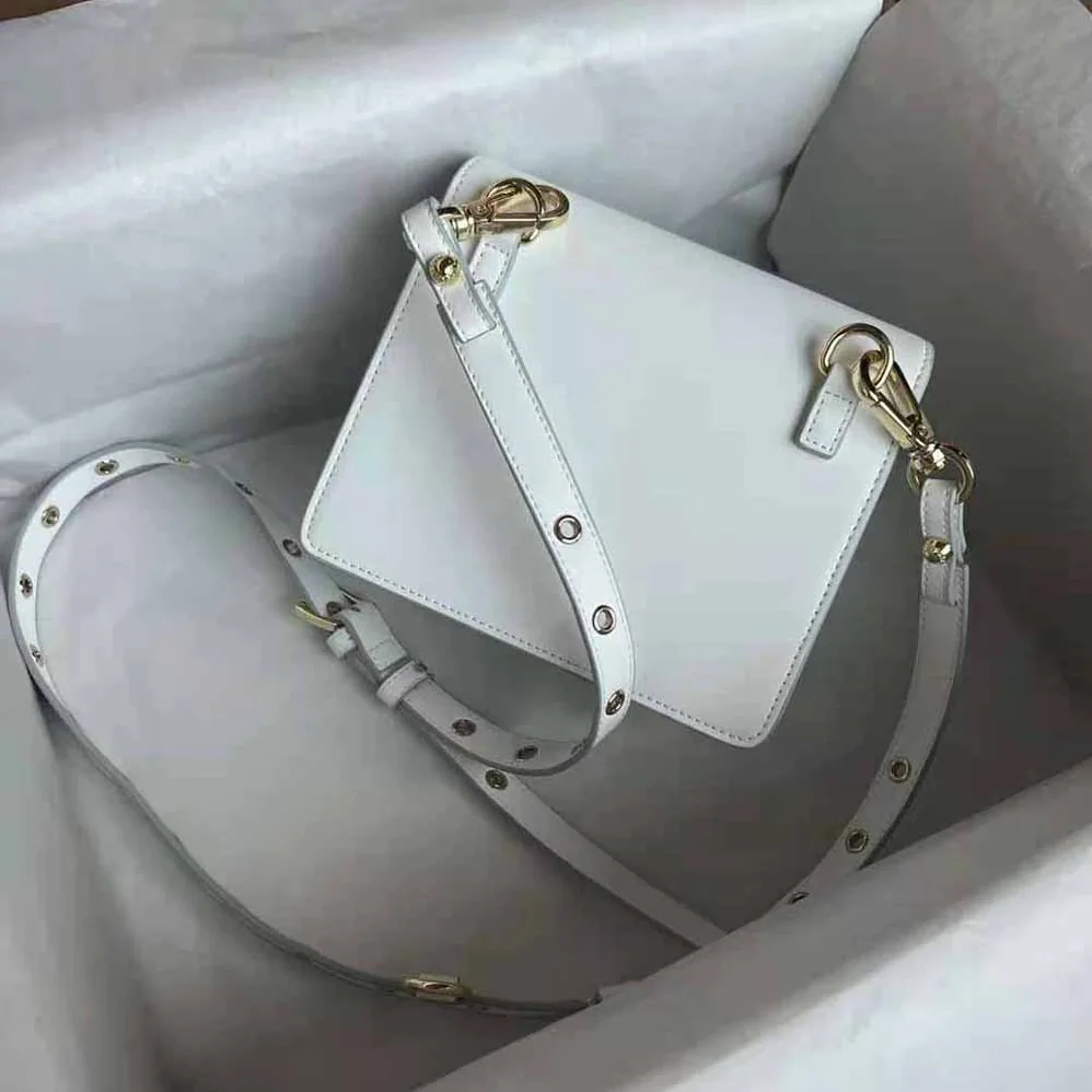 Dolce Gabbana D&G Calfskin Crossbody 3.5 Bag for Women in White