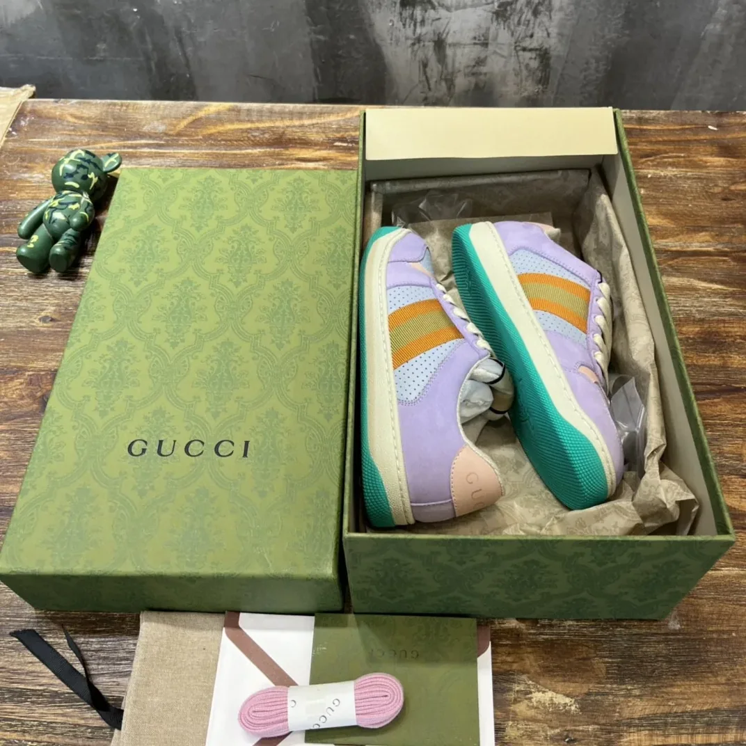 Gucci Gucci Lovelight Screener Sneaker Lilac for Men Gucci Gucci Lovelight Screener Sneaker Lilac for Men