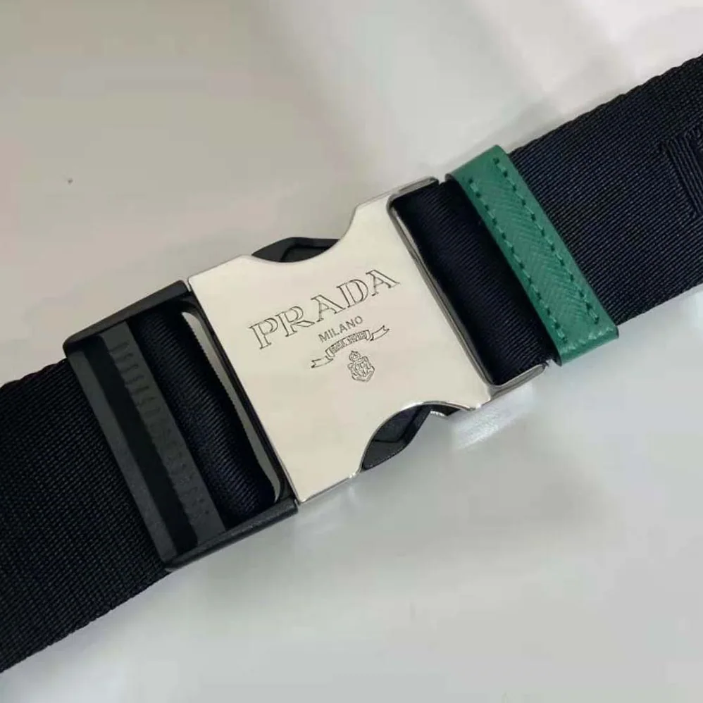 Prada Saffiano Leather Belt Bag for Men in Green