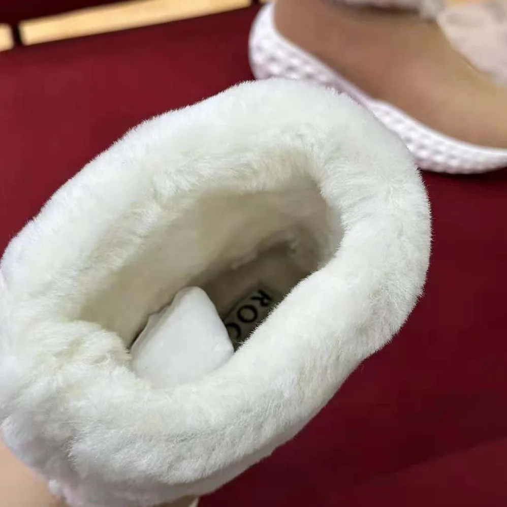 Roger Vivier Viv' Run Light Fur Ankle Boots in Suede for Women Roger Vivier Viv' Run Light Fur Ankle Boots in Suede for Women