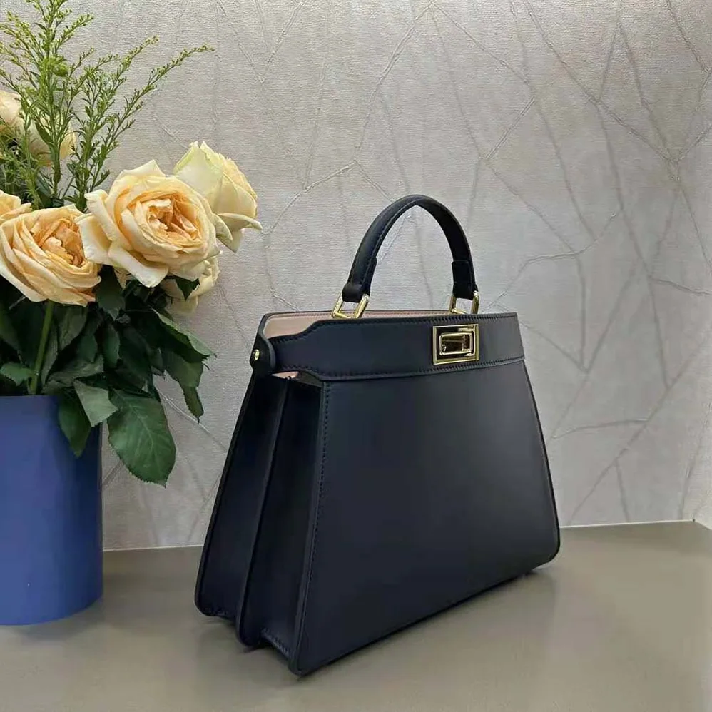 Fendi Peekaboo ISeeU Petite Black Padded Nappa Leather Bag for Women