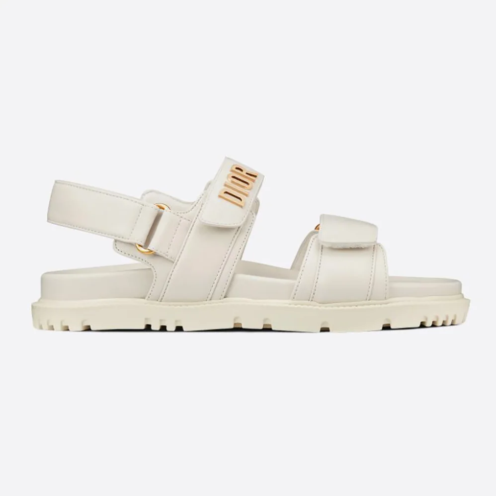 Dior Dioract Sandal White Lambskin for Women Dior Dioract Sandal White Lambskin for Women