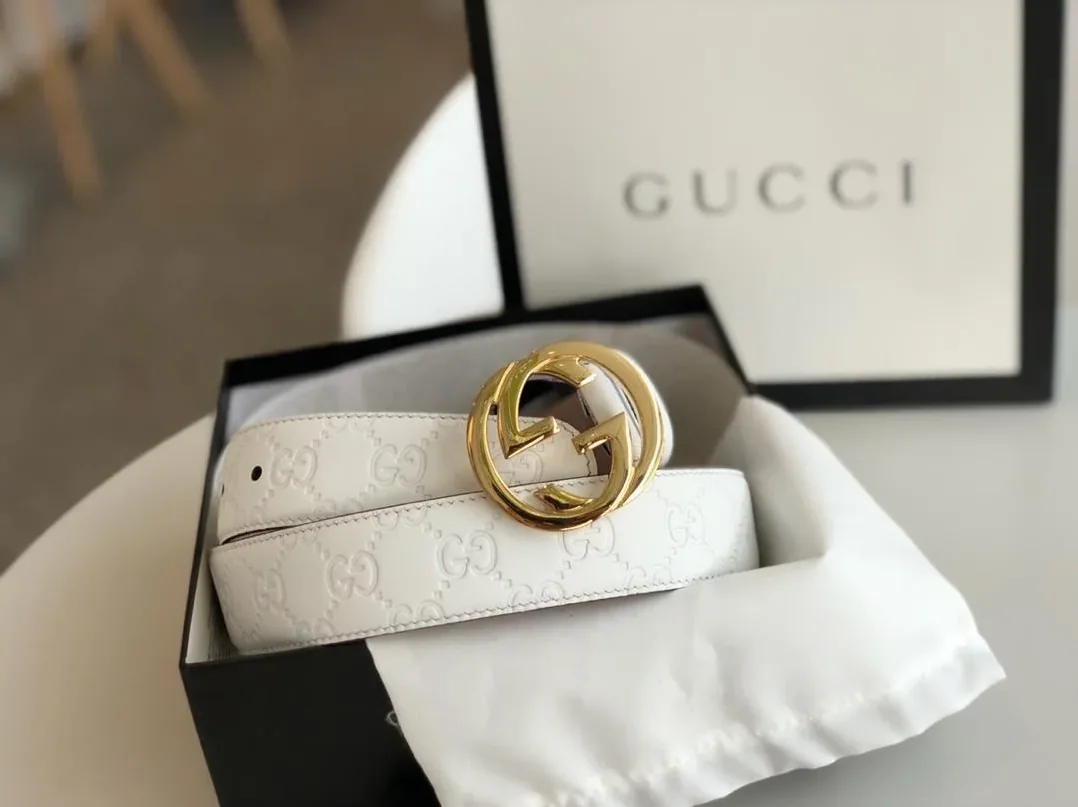 Gucci Belt White GG, for Women
