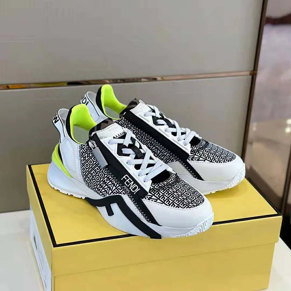 Fendi Flow White Nylon Fendi by Marc Jacobs Running Sneakers for Men