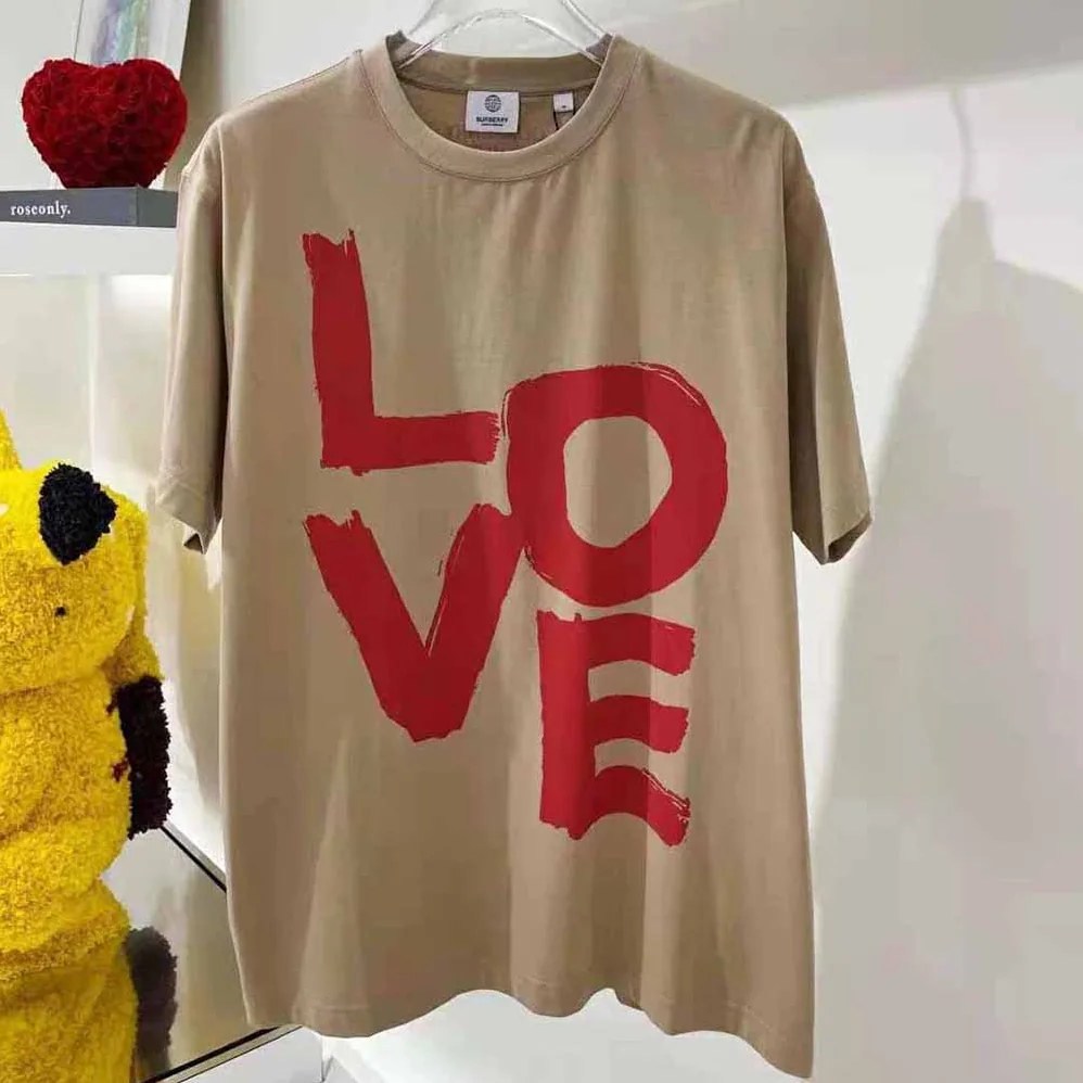 Burberry Love Print Cotton Oversized T for Women in shirt