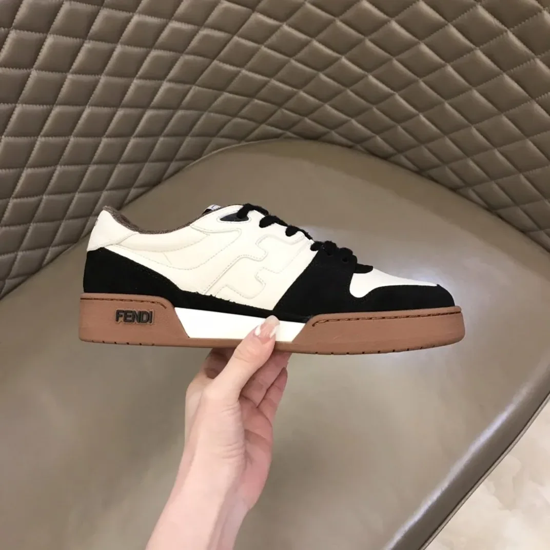 Fendi FD Match Low Tops Sneakers Brown 7E1493AHH2F1FZB