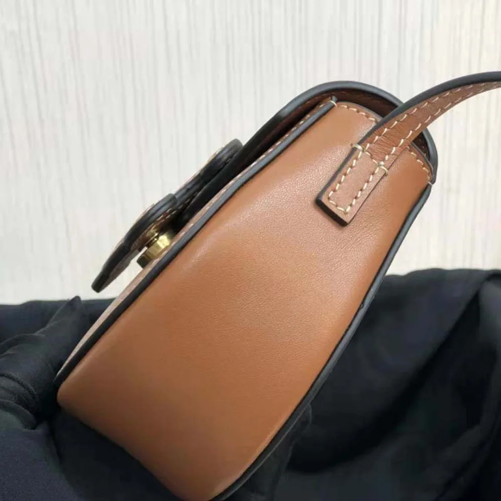 Celine Mini Besace Cuir Triomphe in Smooth Calfskin for Women in Brown Celine Mini Besace Cuir Triomphe in Smooth Calfskin for Women in Brown