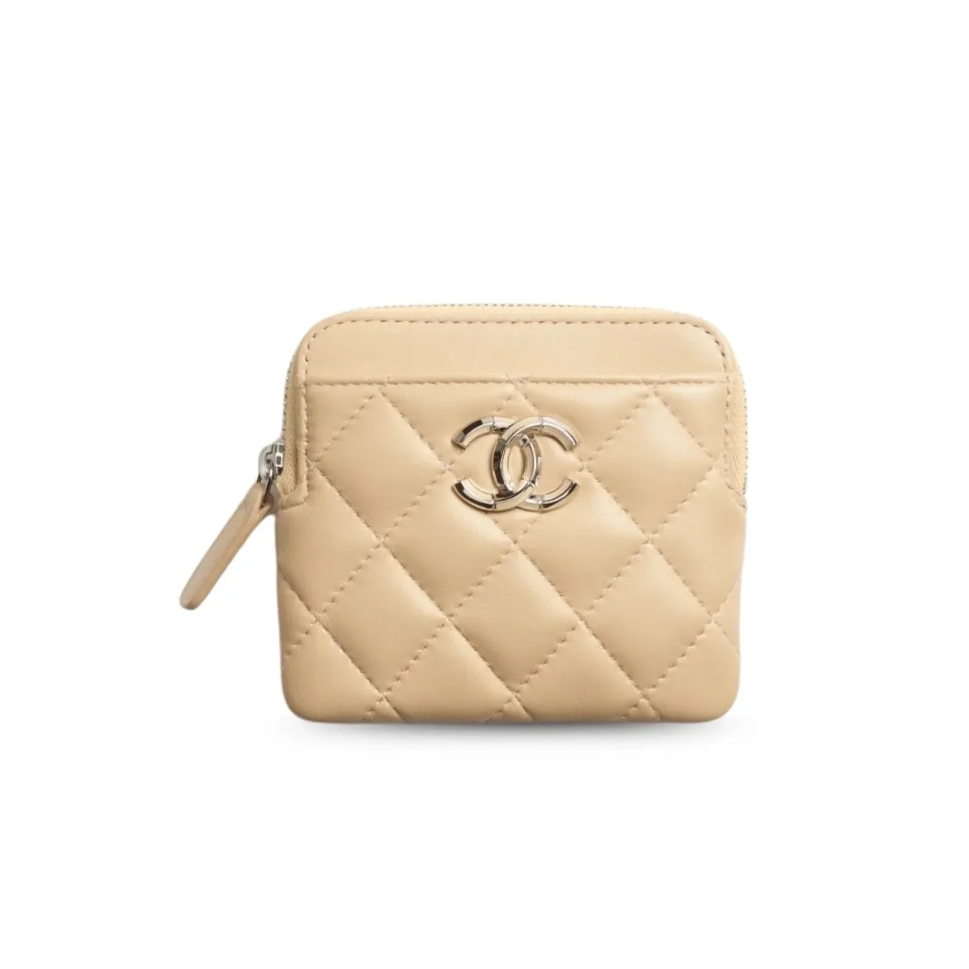 Chanel Zipped Coin Purse Beige / Chanel Zipped Coin Purse Beige /