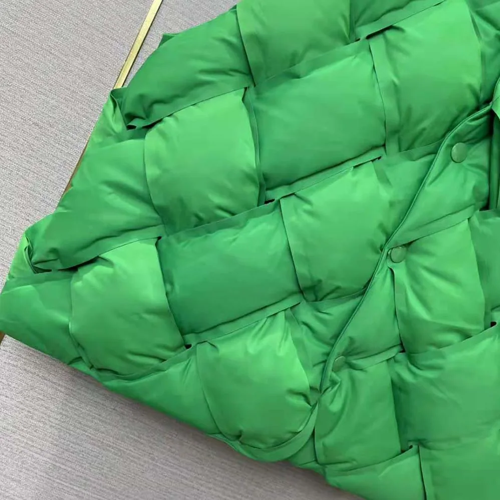 Bottega Veneta Intreccio Tech Nylon Vest for Women in Green