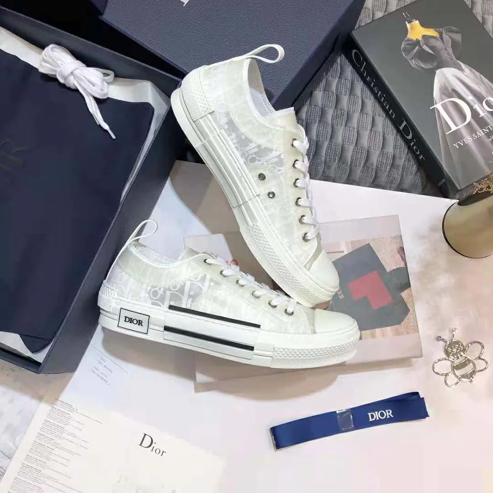 Dior B23 Low-Top Sneaker White Dior Oblique Canvas for Men Dior B23 Low-Top Sneaker White Dior Oblique Canvas for Men