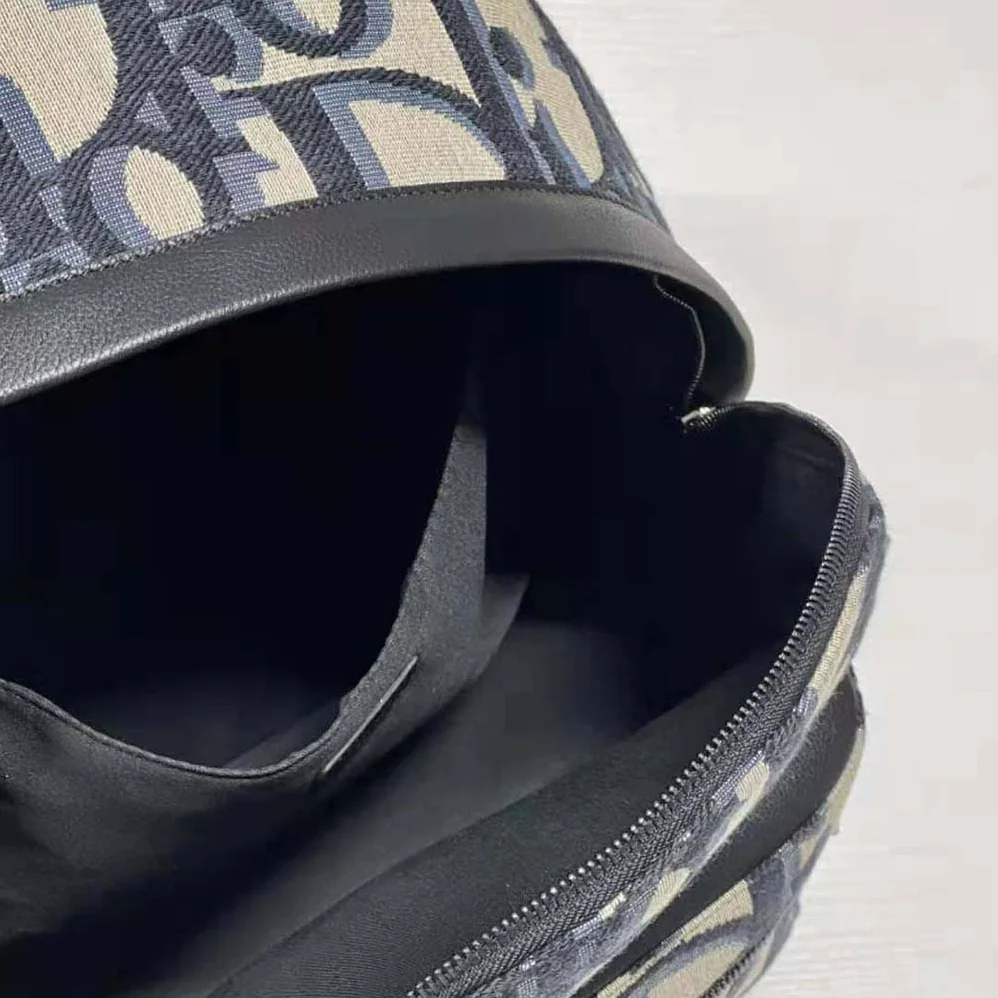 Dior Rider Backpack Beige and Black Maxi Dior Oblique Jacquard for Men Dior Rider Backpack Beige and Black Maxi Dior Oblique Jacquard for Men