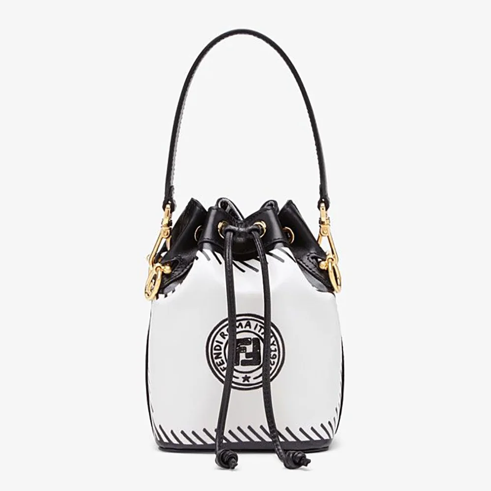 Fendi Mon Tresor White Canvas Mini for Women in Bag Fendi Mon Tresor White Canvas Mini for Women in Bag