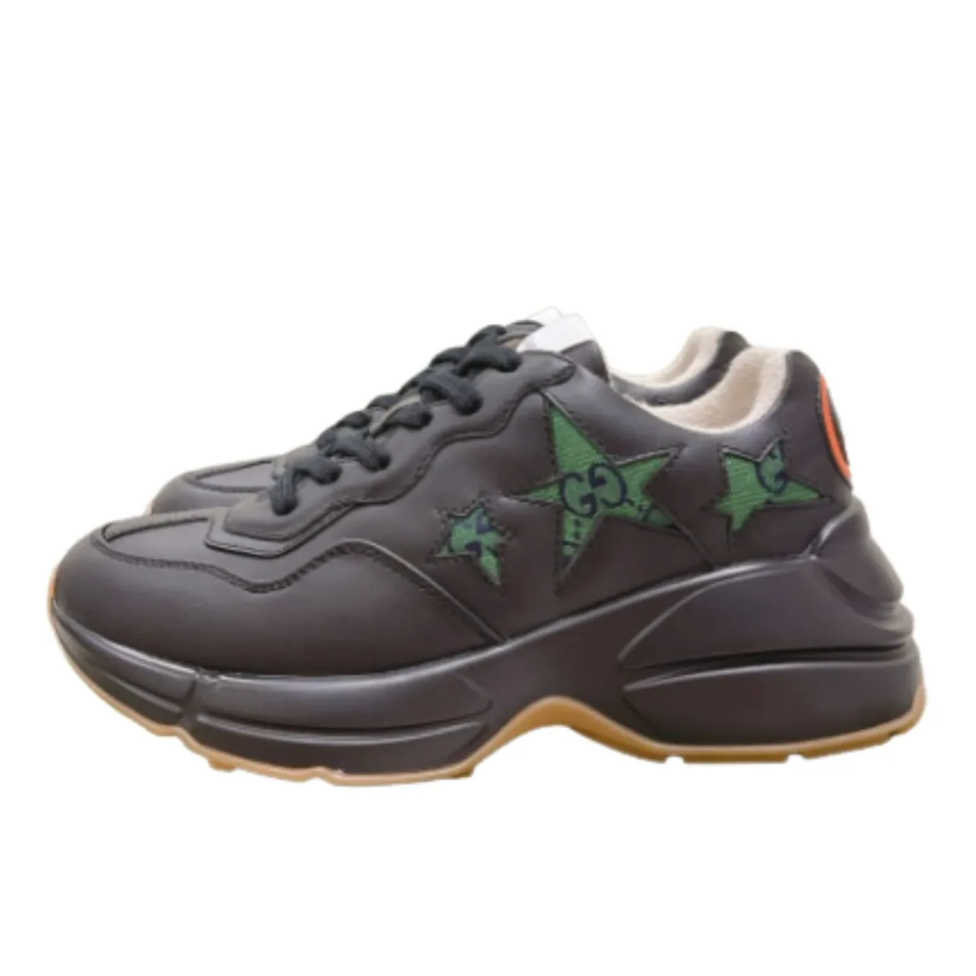 Gucci Rhyton Sneaker With Stars Black