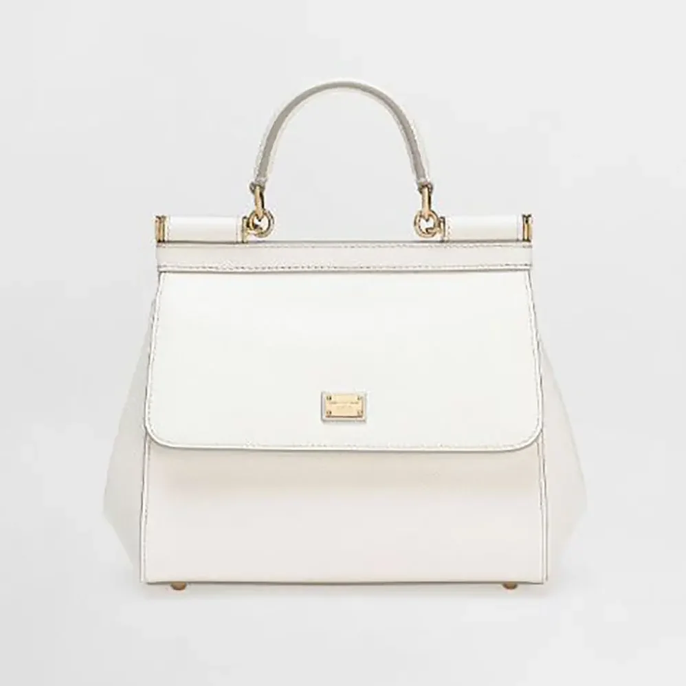 Dolce Gabbana D&G Medium Dauphine Leather Sicily Bag for Women Dolce Gabbana D&G Medium Dauphine Leather Sicily Bag for Women