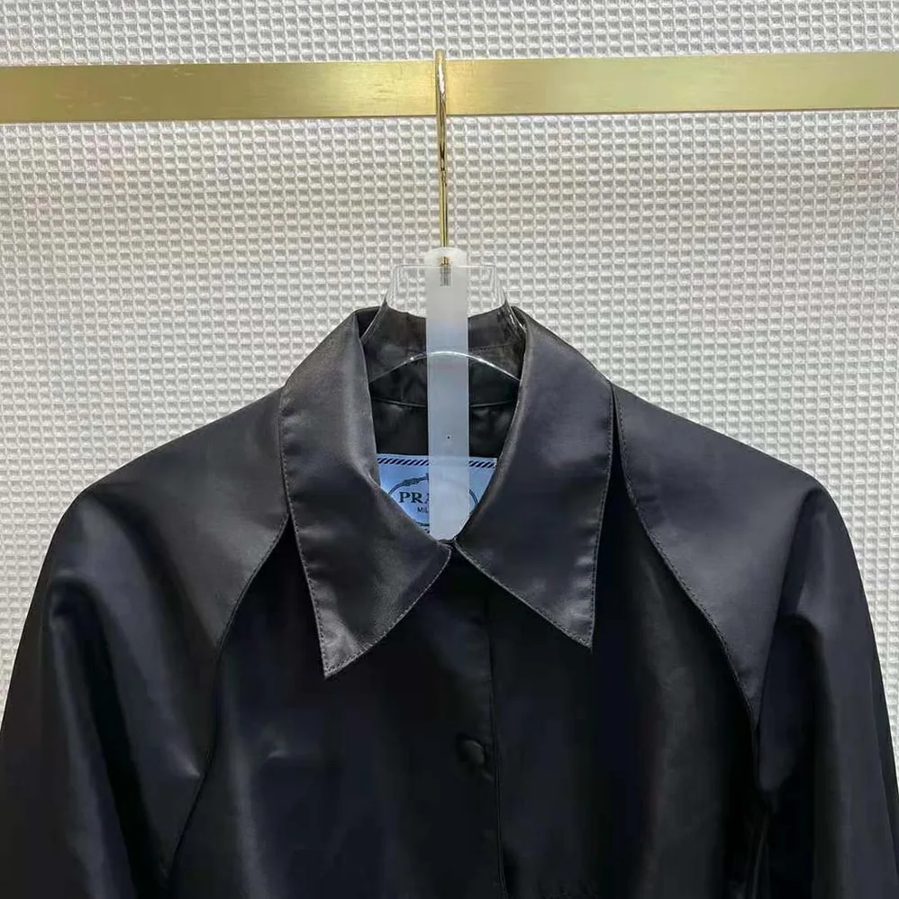 Prada Light Re-Nylon Safari Jacket for Women in Black