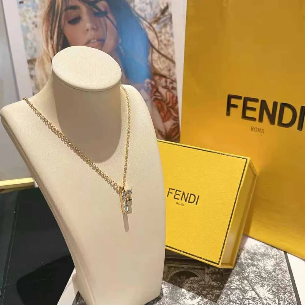 Fendi Fendi First Necklace Gold for Women in Colored Fendi Fendi First Necklace Gold for Women in Colored