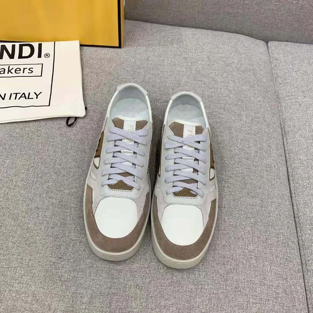 Fendi Step Beige Leather Low for Men in tops Fendi Step Beige Leather Low for Men in tops