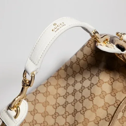 Gucci Brera Large Crossbody Bag / Sand/ Dark Brown Gold Hardware A00B49 FAFV9 9664 Gucci Brera Large Crossbody Bag / Sand/ Dark Brown Gold Hardware A00B49 FAFV9 9664