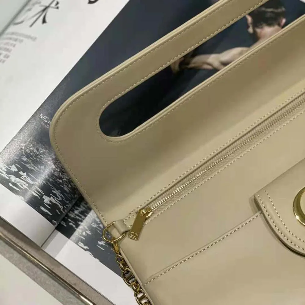 Dior Medium Diordouble Bag Smooth Calfskin for Women in Beige