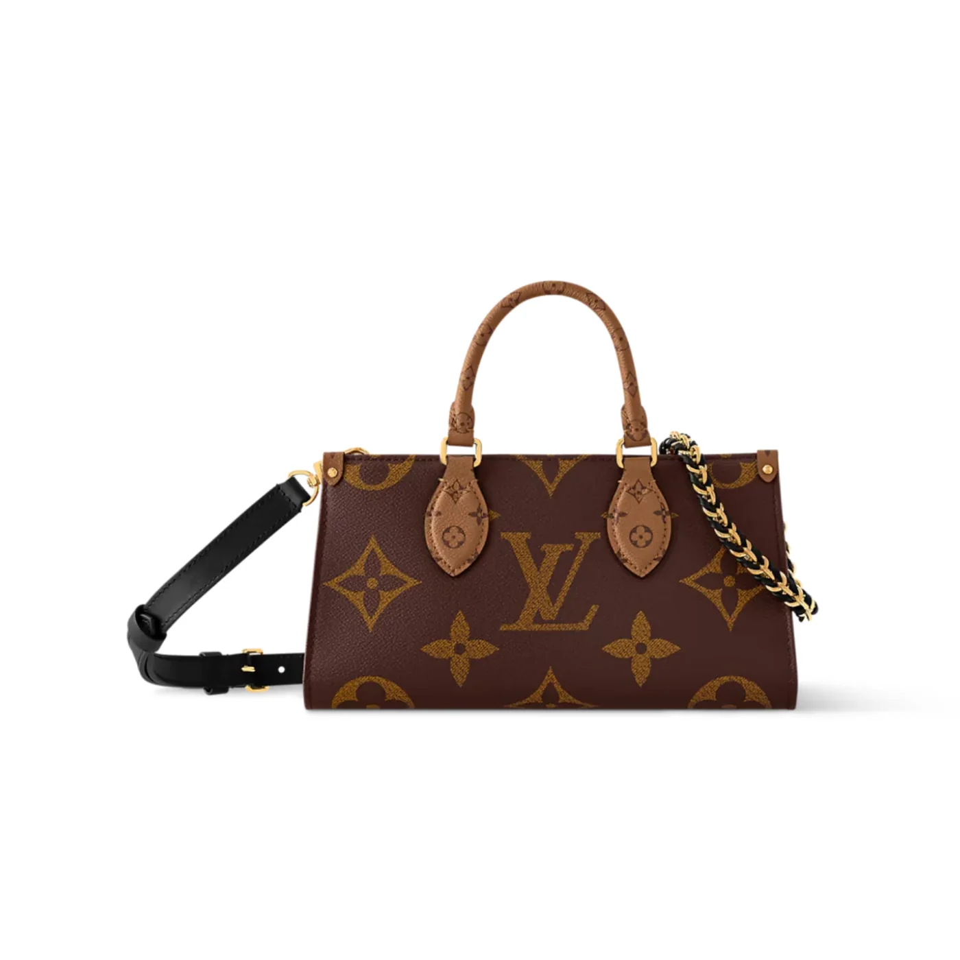 Louis Vuitton OnTheGo East West Chain Tote Bag in Monogram Reverse Gold Hardware