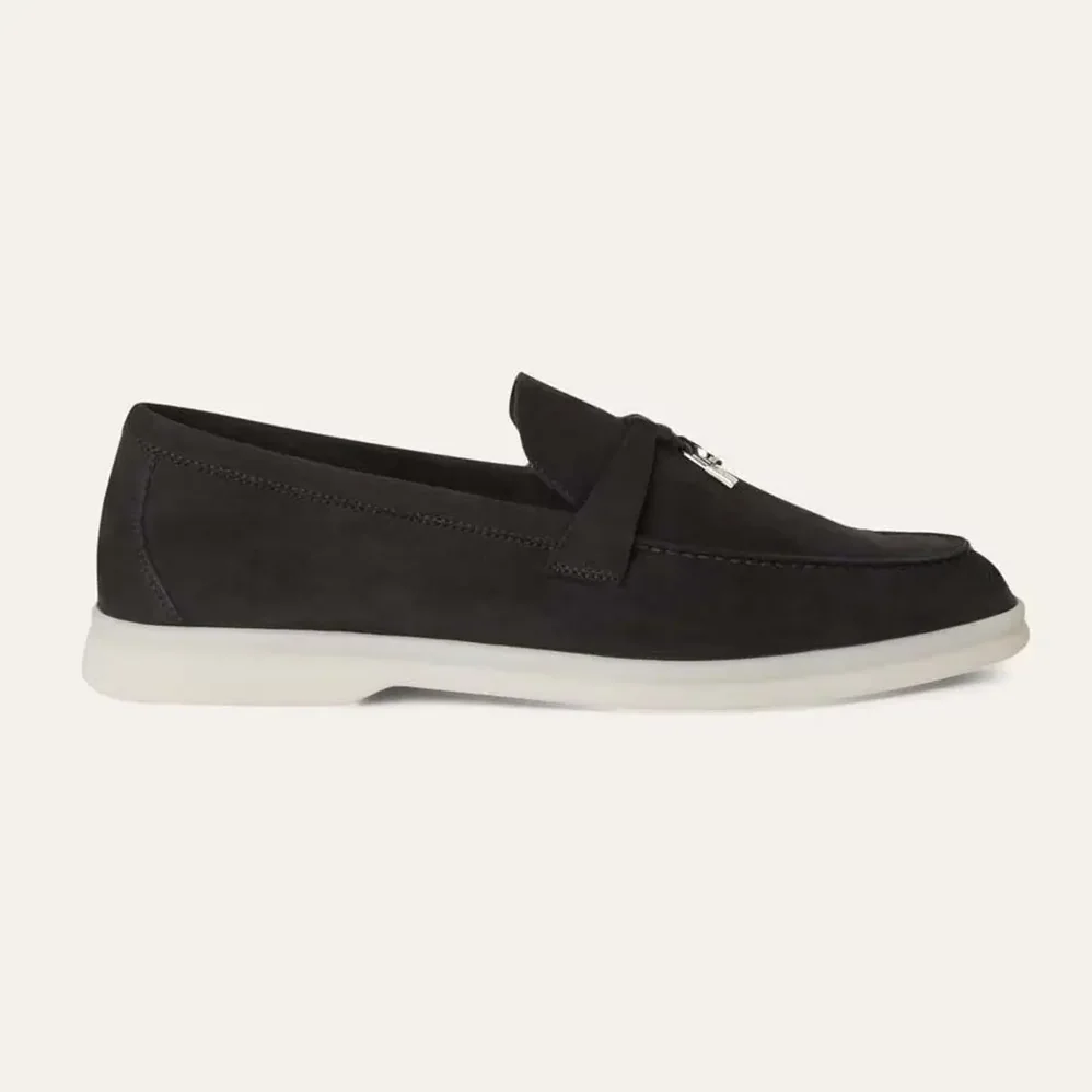 Loro Piana Summer Charms Walk Loafers for Unisex in Black