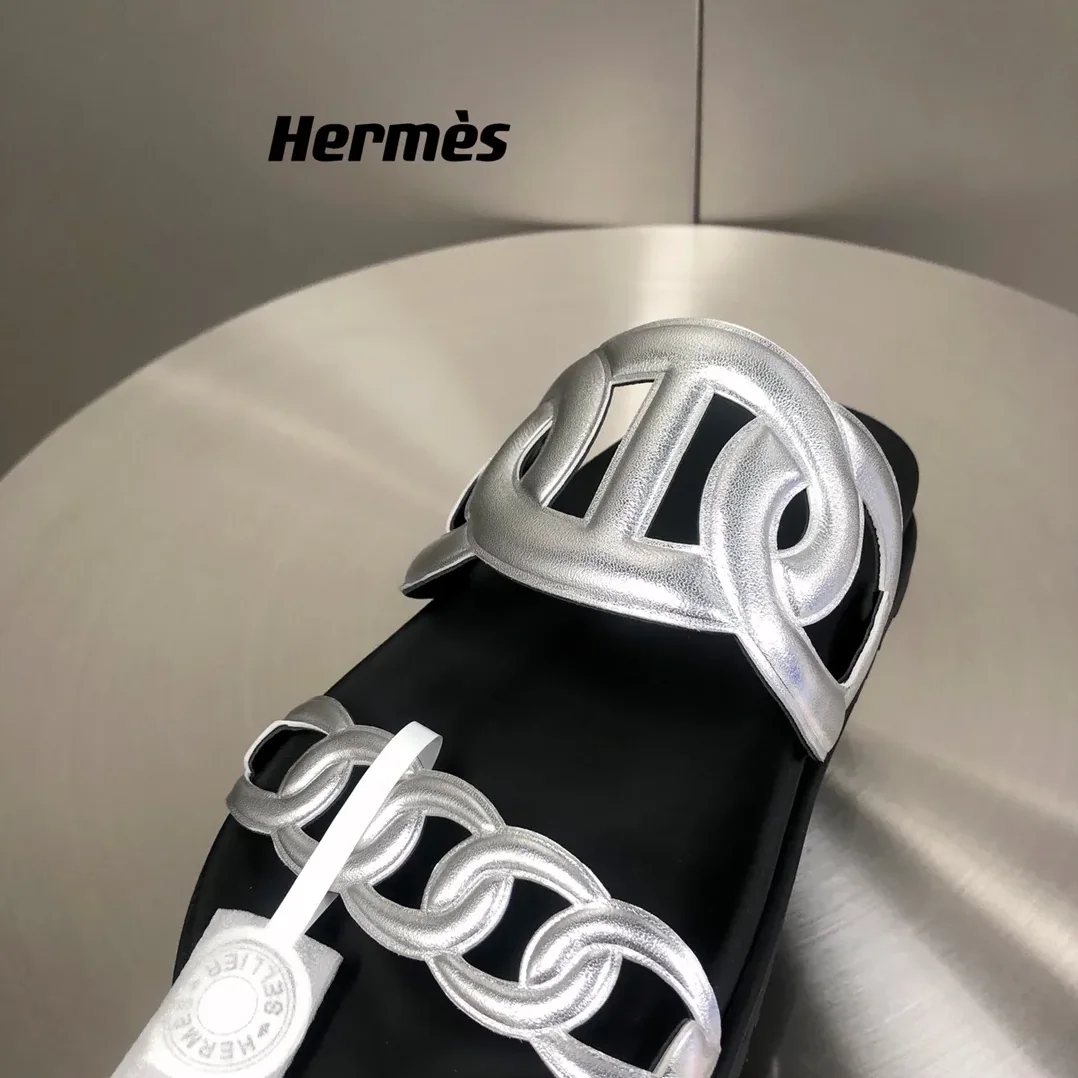 Hermes Extra Sandal Silver
