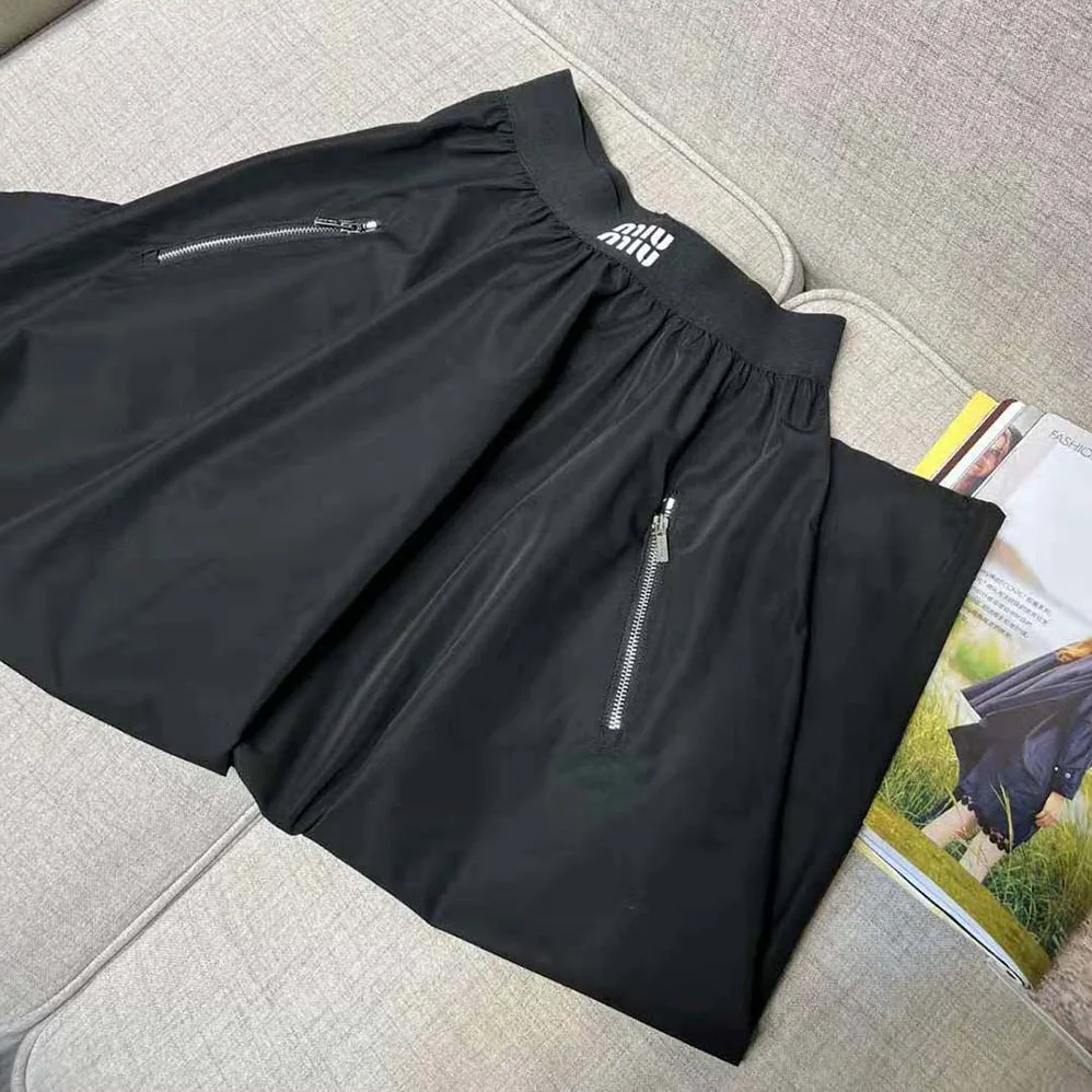 Miu Miu Full Technical Silk Skirt for Women