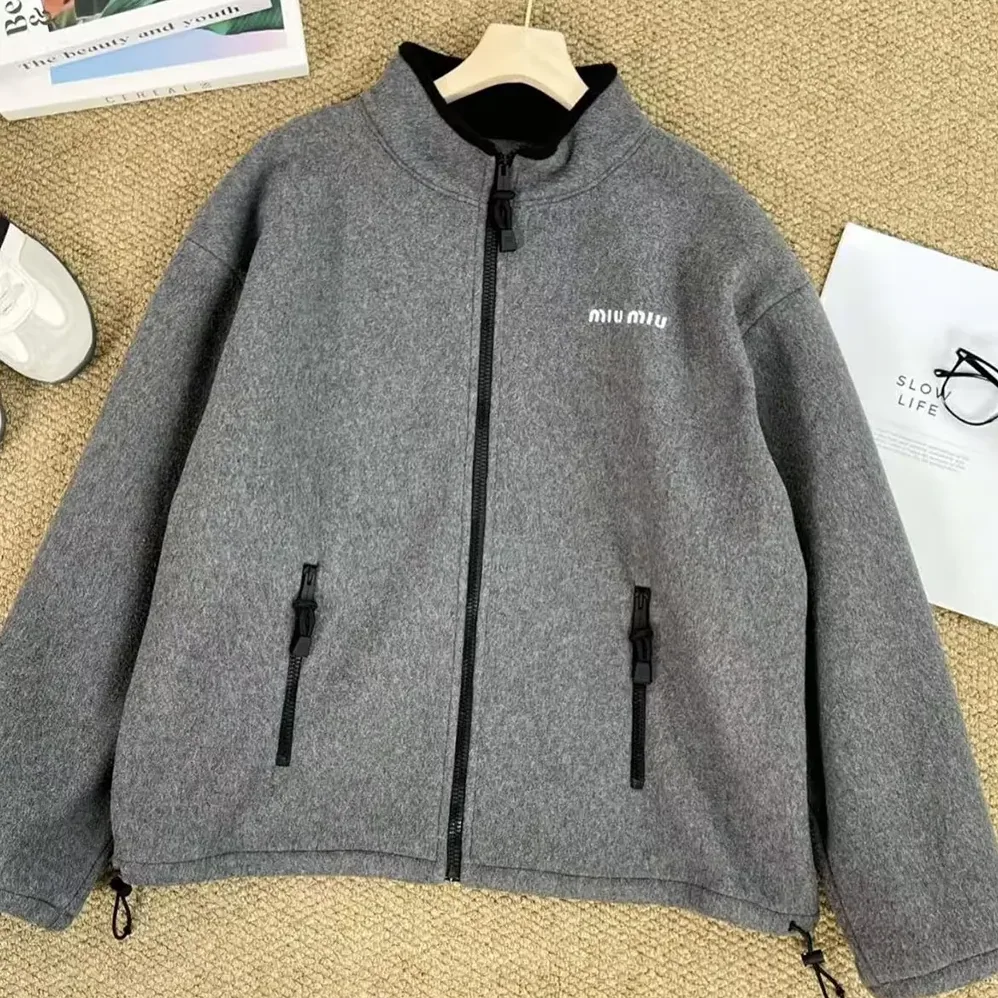Miu Miu Fleece sweatshirt for Women in Grey