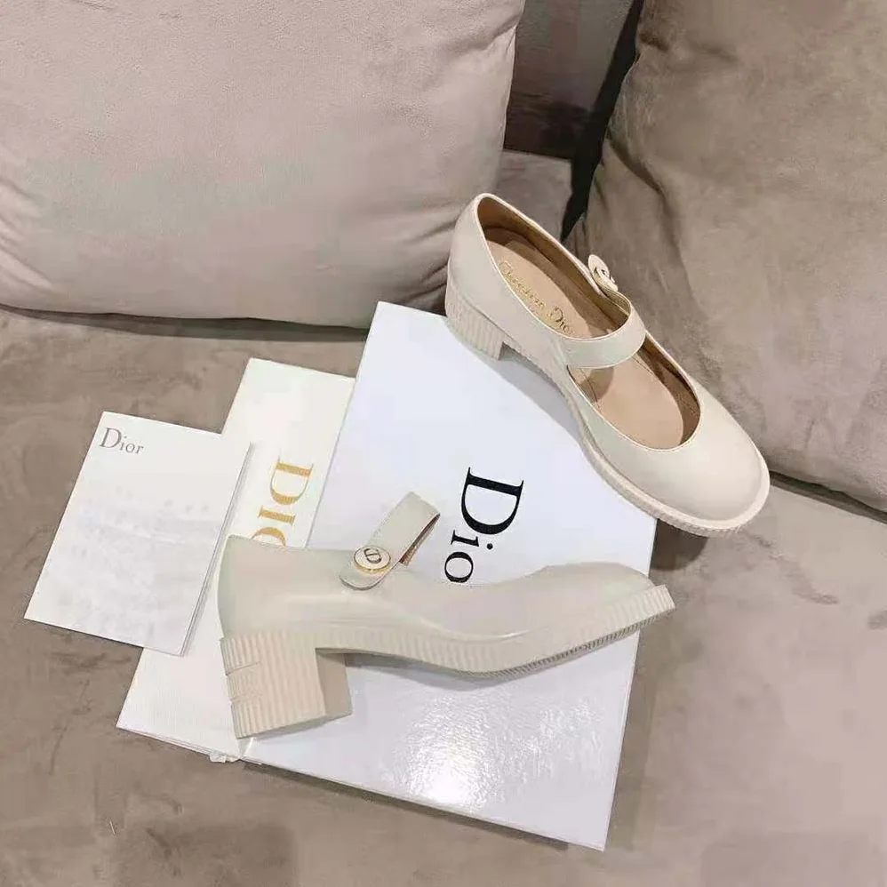 Dior D-Doll Pump White Shiny Calfskin for Women
