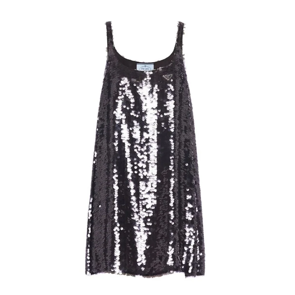 Prada Sequin Embellished Cigaline Minidress for Women