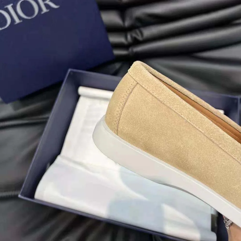 Dior Granville Loafer Beige Dior Oblique Suede and Jacquard for Men Dior Granville Loafer Beige Dior Oblique Suede and Jacquard for Men
