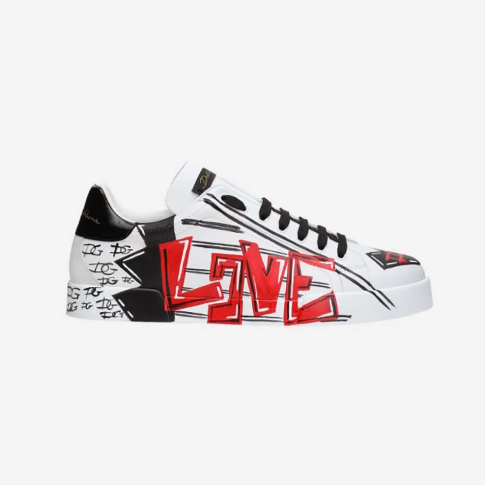 Dolce Gabbana D&G Limited Edition Valentine s Day Portofino Sneakers for Men Dolce Gabbana D&G Limited Edition Valentine s Day Portofino Sneakers for Men
