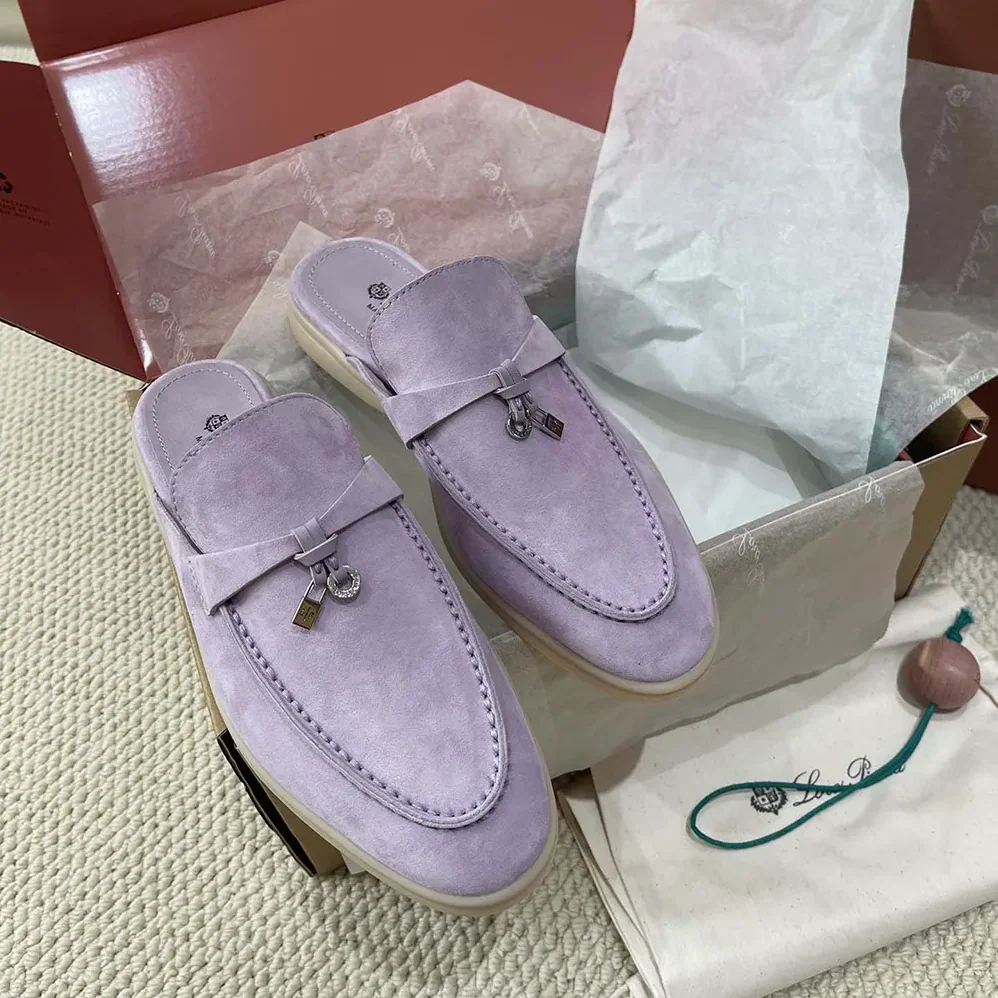Loro Piana Babouche Charms Walk Loafers for Unisex in Purple Loro Piana Babouche Charms Walk Loafers for Unisex in Purple