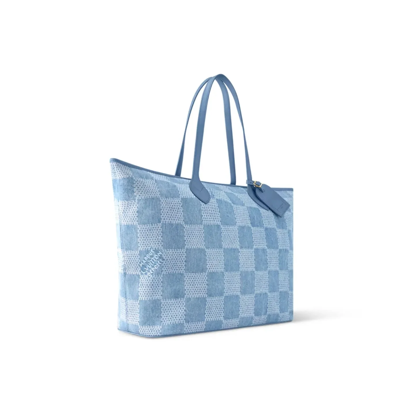 Louis Vuitton Nevereverfull Bag Denim Blue /