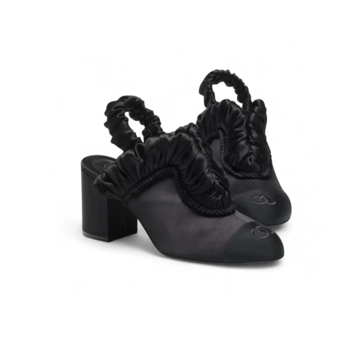 Chanel Slingbacks Black