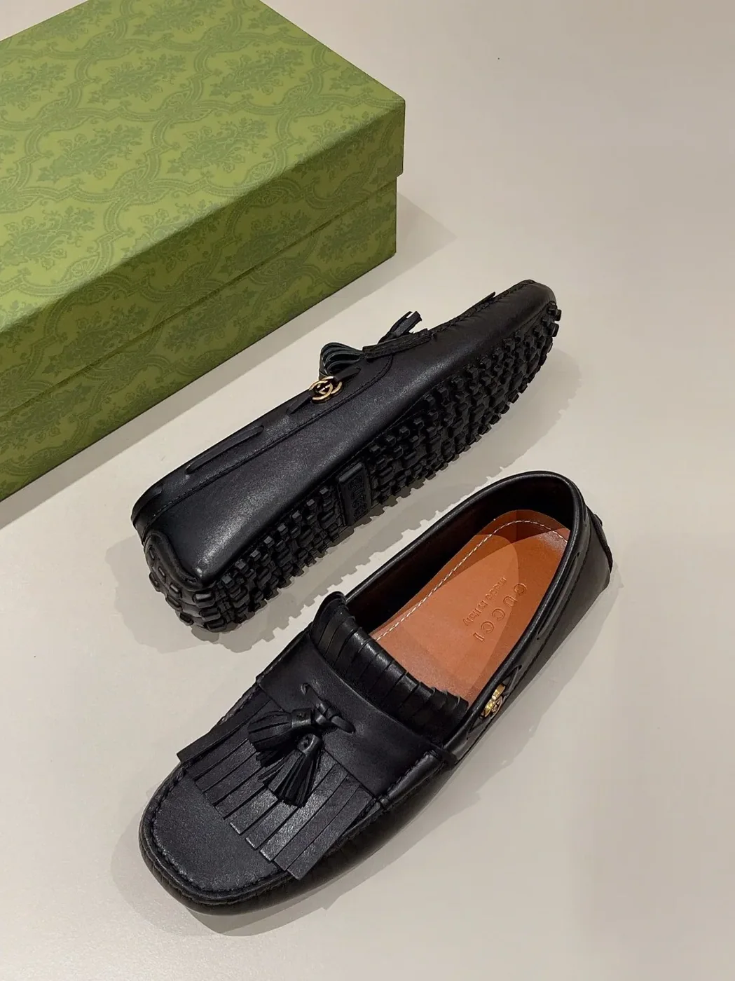 Gucci Loafer With Driver Interlocking G Black for Men Gucci Loafer With Driver Interlocking G Black for Men