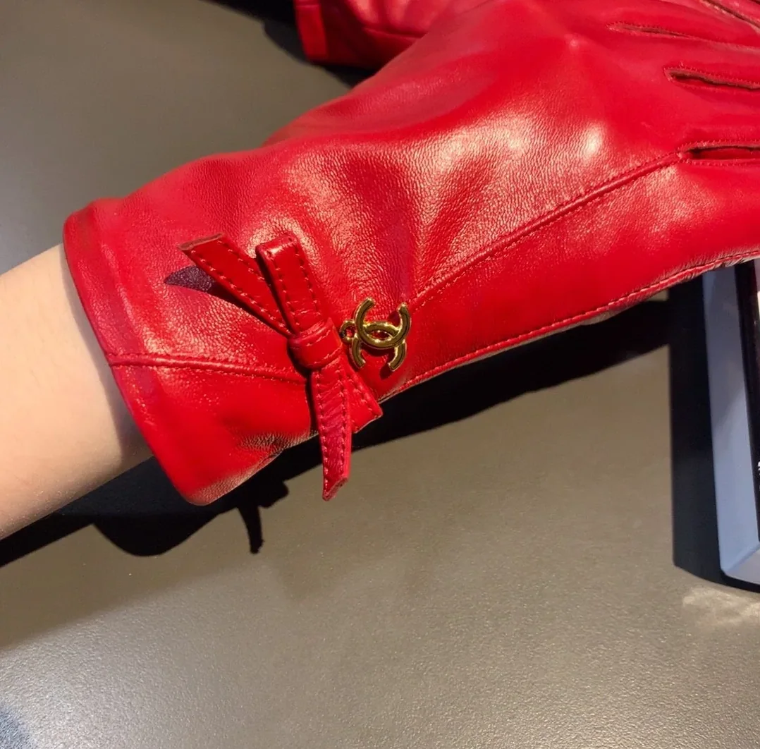 Chanel Gloves In Red Chanel Gloves In Red