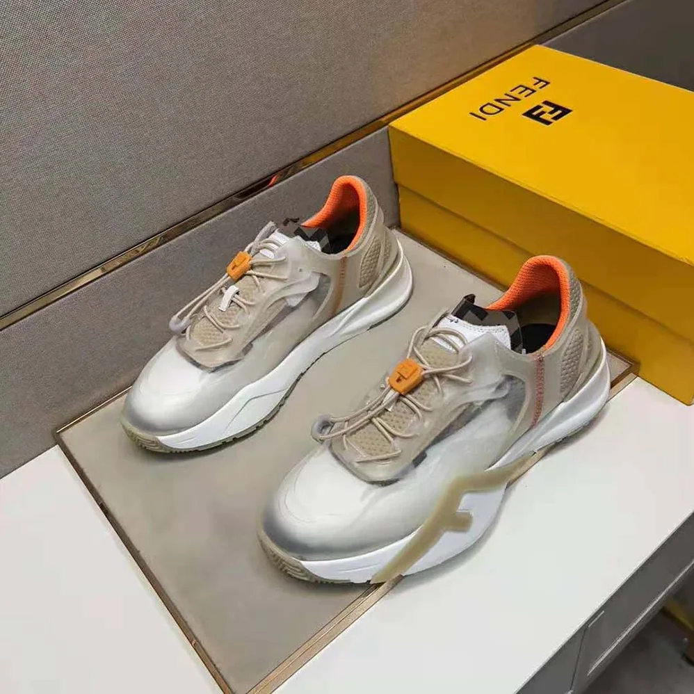 Fendi Flow Beige Nylon Low for Men in tops
