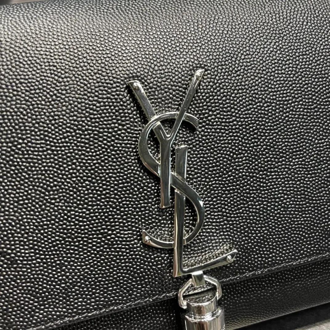 Saint Laurent Kata Medium Chain Bag Black With Tassel in YSL Saint Laurent Kata Medium Chain Bag Black With Tassel in YSL