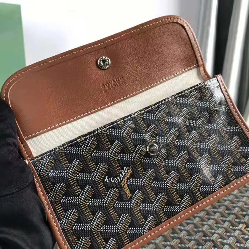 Goyard Sac Saint Louis GM in Goyardine Canvas & Chevroches Calfskin for Women in Brown