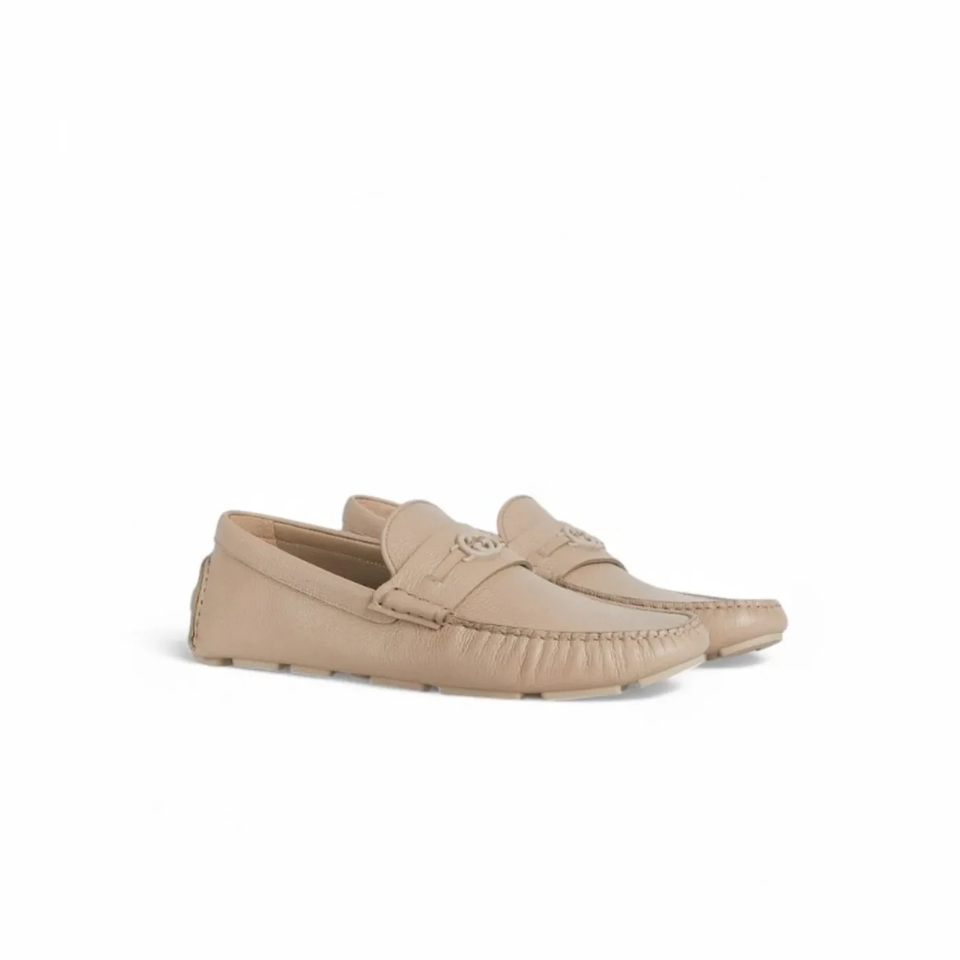 Gucci Driver Loafer Oatmeal