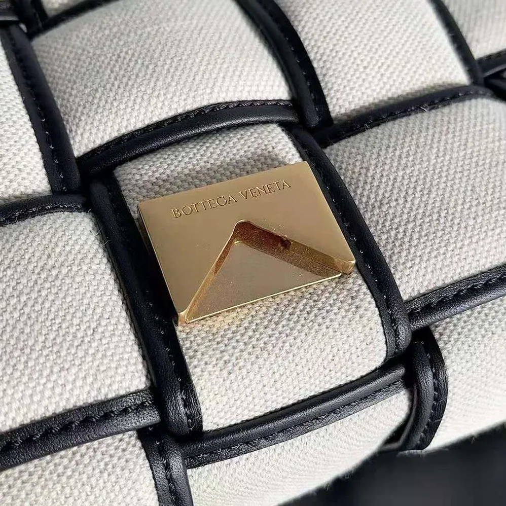 Bottega Veneta Padded Cassette Intreccio Canvas Cross for Women in Body Bag Bottega Veneta Padded Cassette Intreccio Canvas Cross for Women in Body Bag