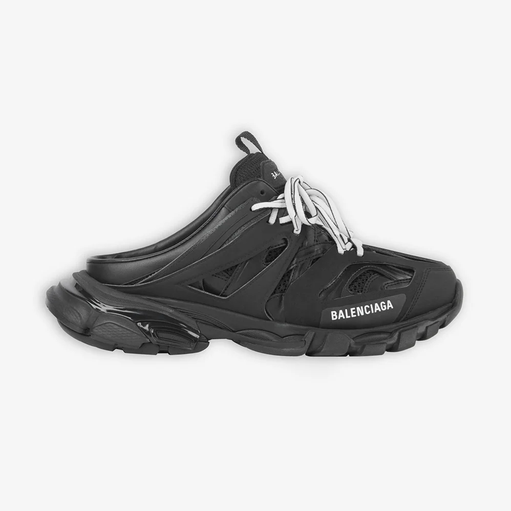 Balenciaga Track Mule in Black Mesh and Nylon for Women Balenciaga Track Mule in Black Mesh and Nylon for Women