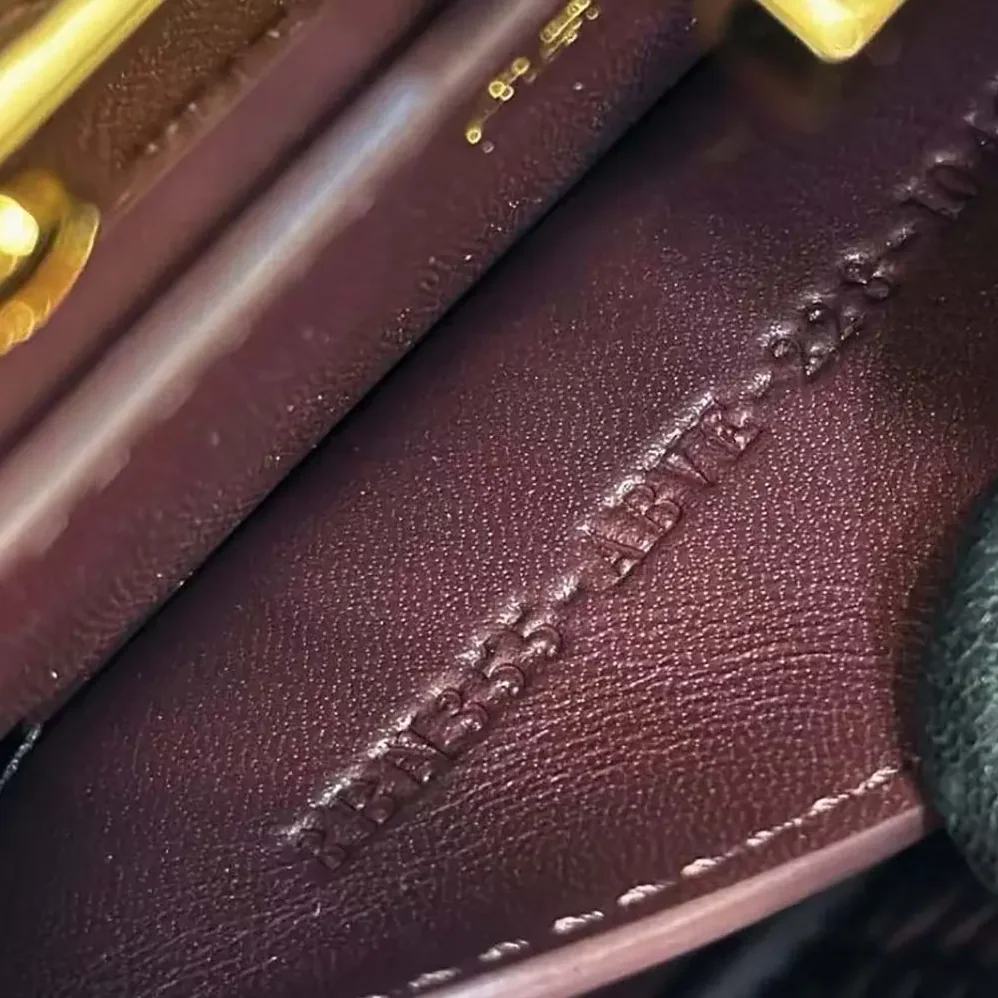 Fendi Peekaboo ISeeU Petite Maroon Padded Calfskin Leather Bag for Women