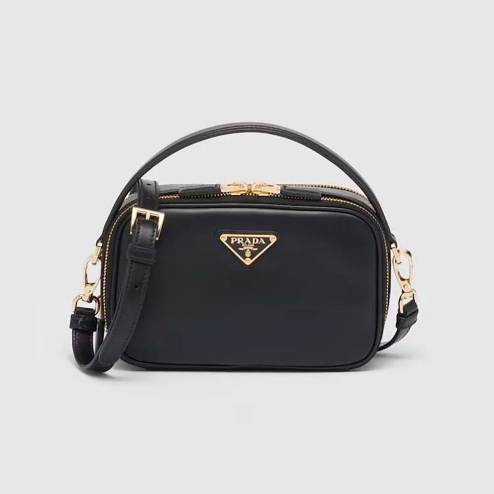 Prada Odette Leather Mini-bag for Women in Black Prada Odette Leather Mini-bag for Women in Black