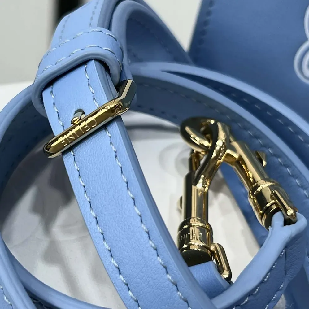 Celine Small Hobo in Supple Smooth Calfskin for Women in Blue